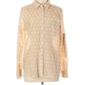Ann Taylor polka dot button button